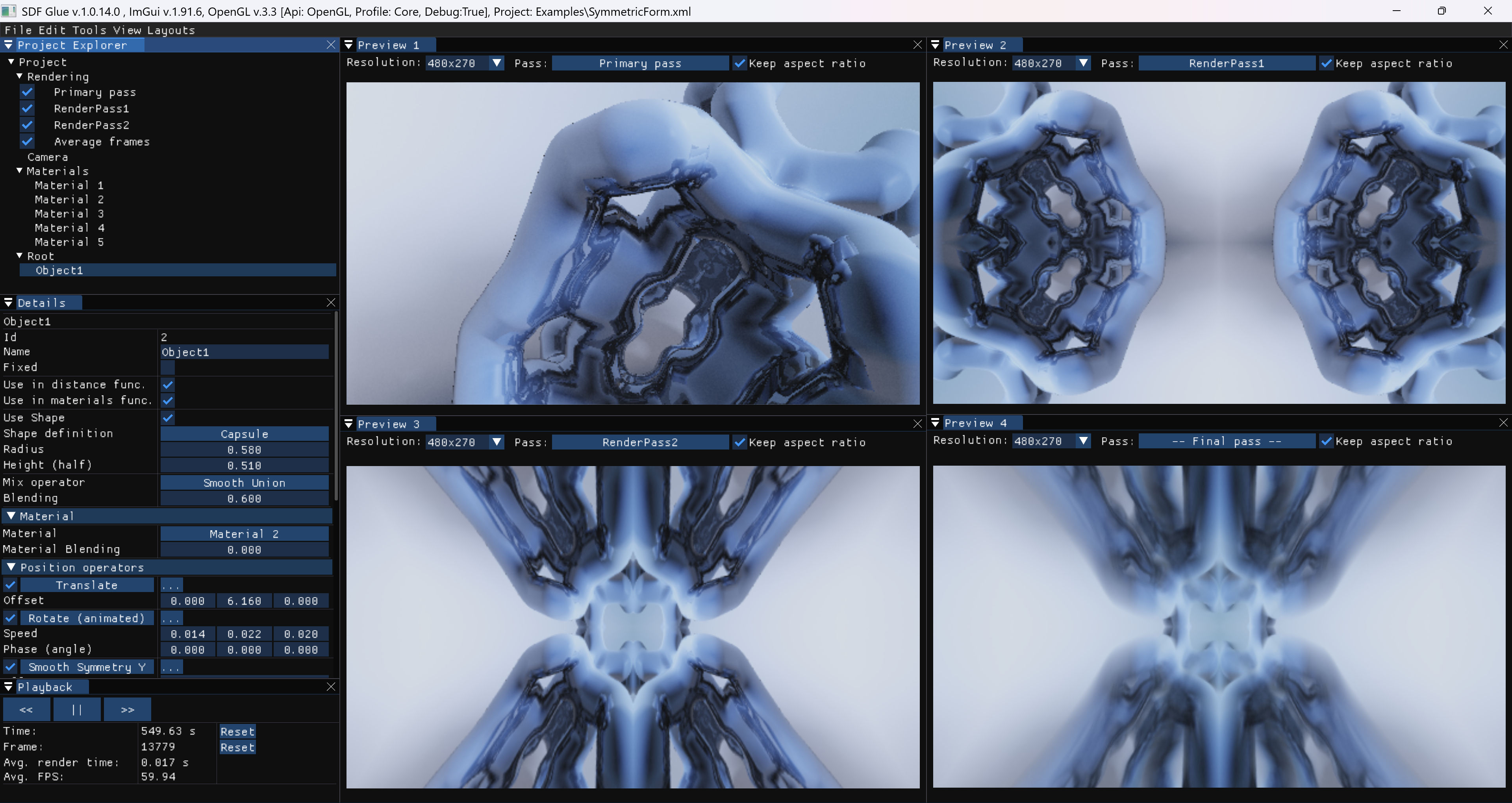 SdfGlue editor screenshot